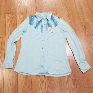 Roper Women's Western Turquoise Shirt NWT
